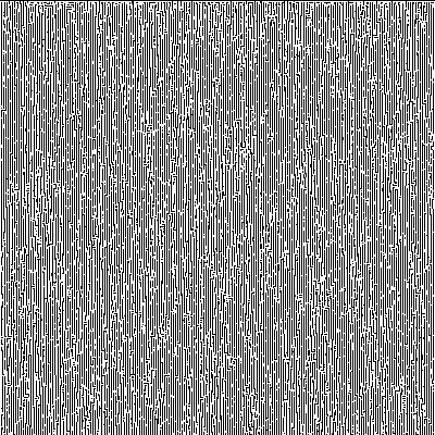 Stochastic elementary cellular automaton